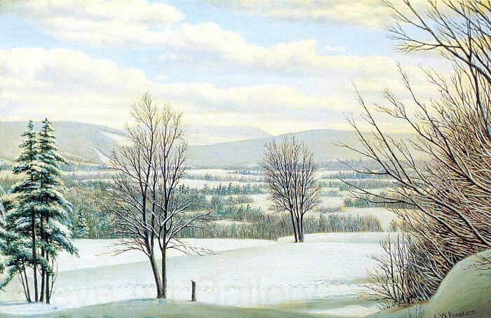 Prentice, Levi Wells Near Lake Placid, Andirondack Mountains, New York Norge oil painting art